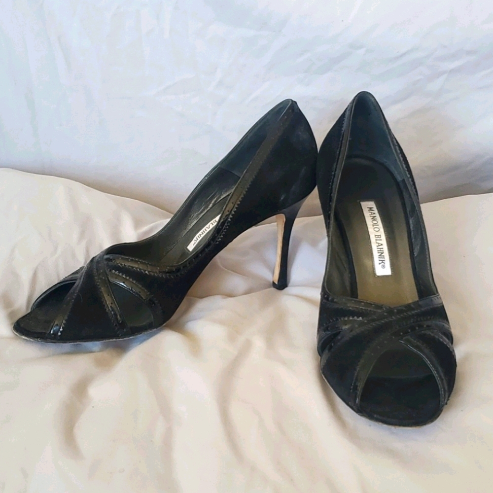 Manolo Blahnik Suede Sz 39 1/2